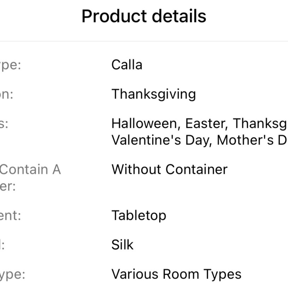 Chic White Calla Lily Faux Floral Arrangement - Picture 9 of 9